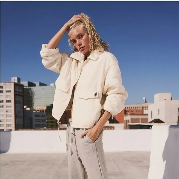 Free People Movement, Off the Bleachers Coaches Jacket, size XS - Picture 1 of 13